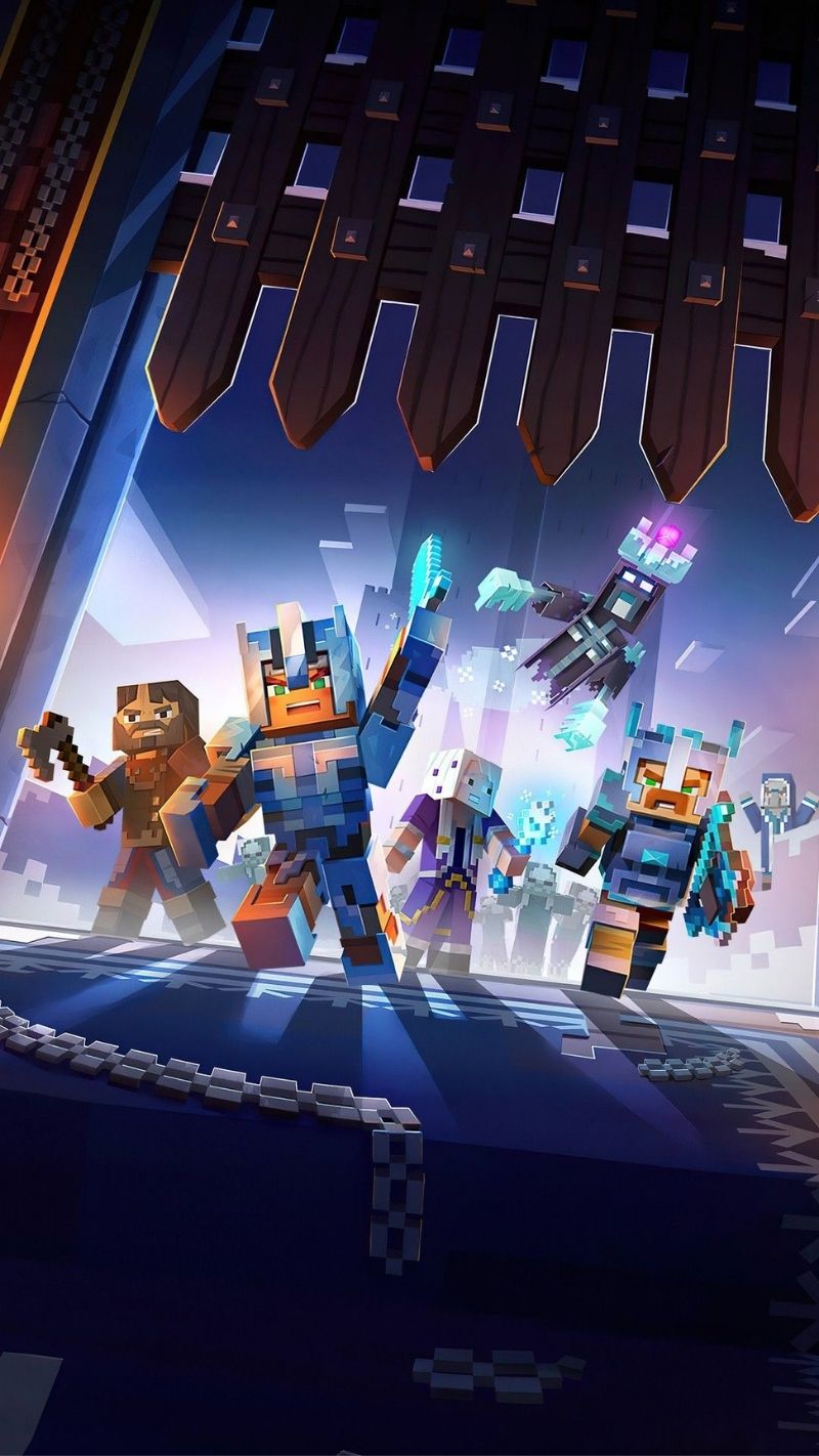 ảnh nền minecraft chiến binh
