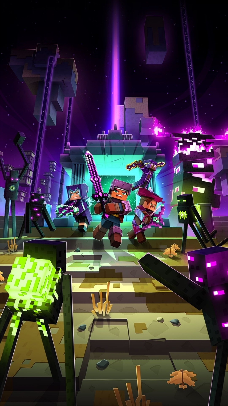 ảnh nền minecraft chiến đấu siêu ngầu