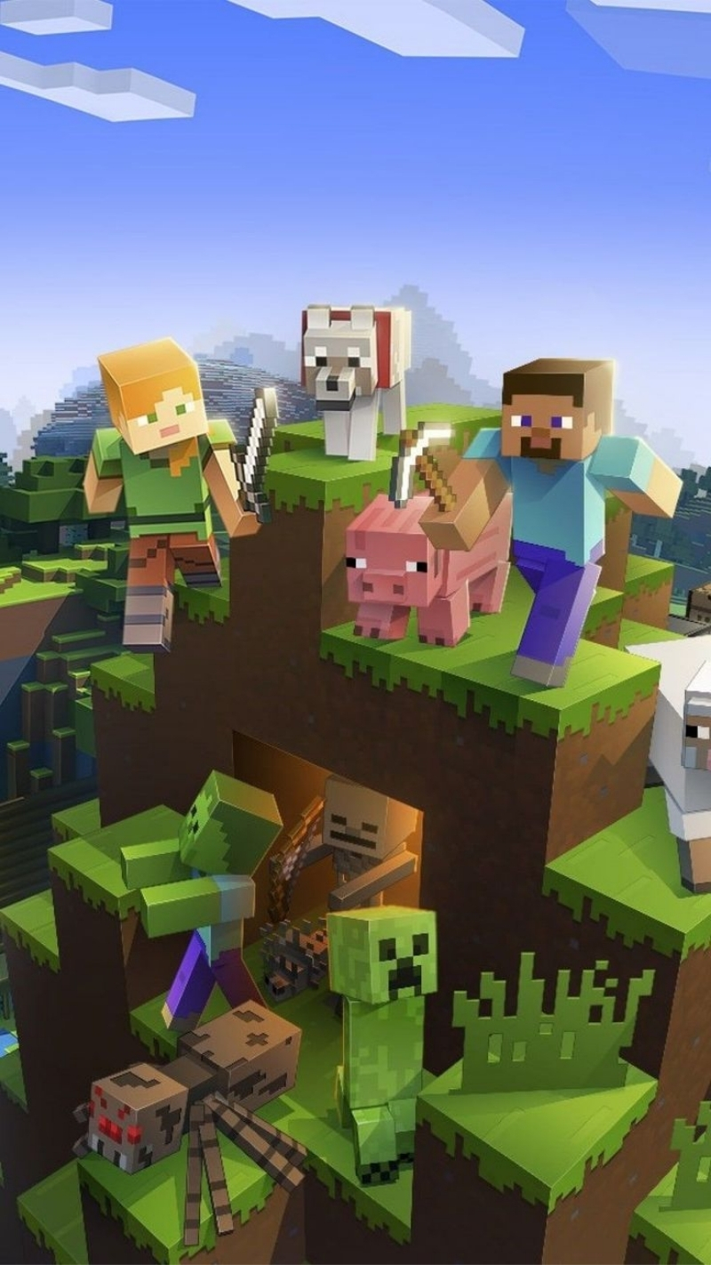bộ hình minecraft tổng hợp cute
