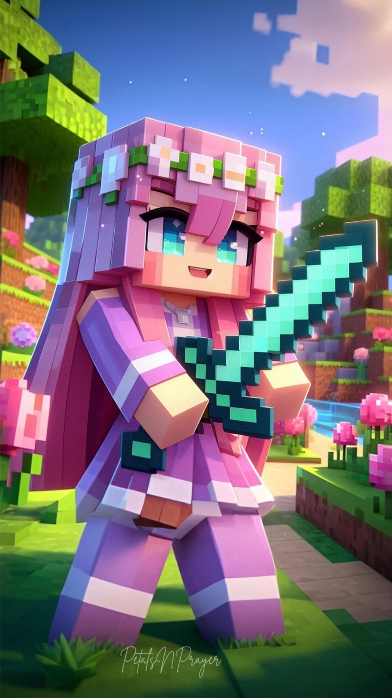 bộ sưu tập nhân vật minecraft nữ cute
