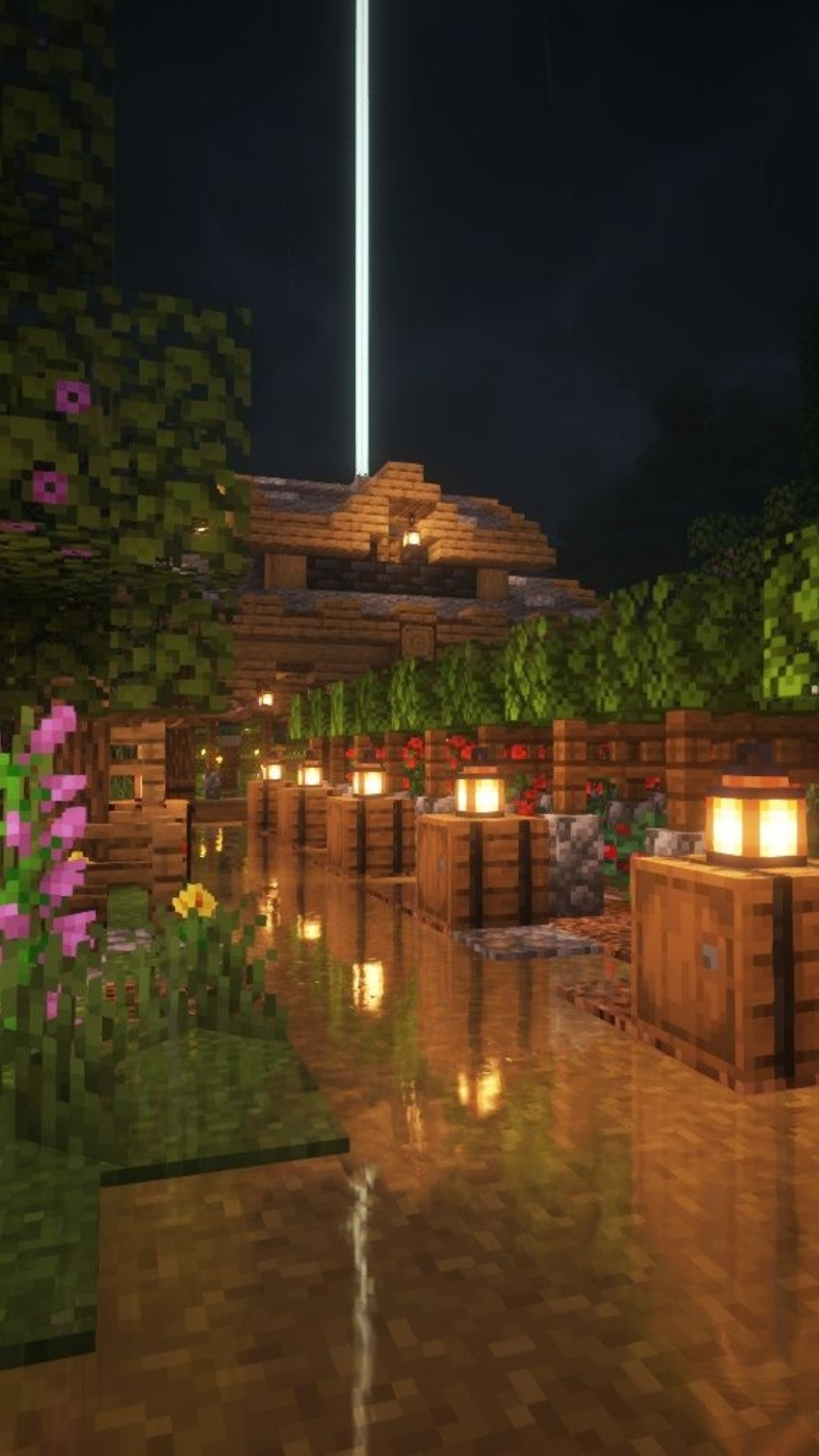 hình ảnh nhà minecraft do người chơi xây dựng cực đẹp