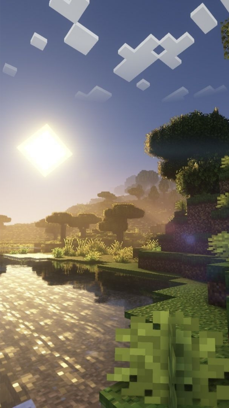 hình nền minecraft 4k chill