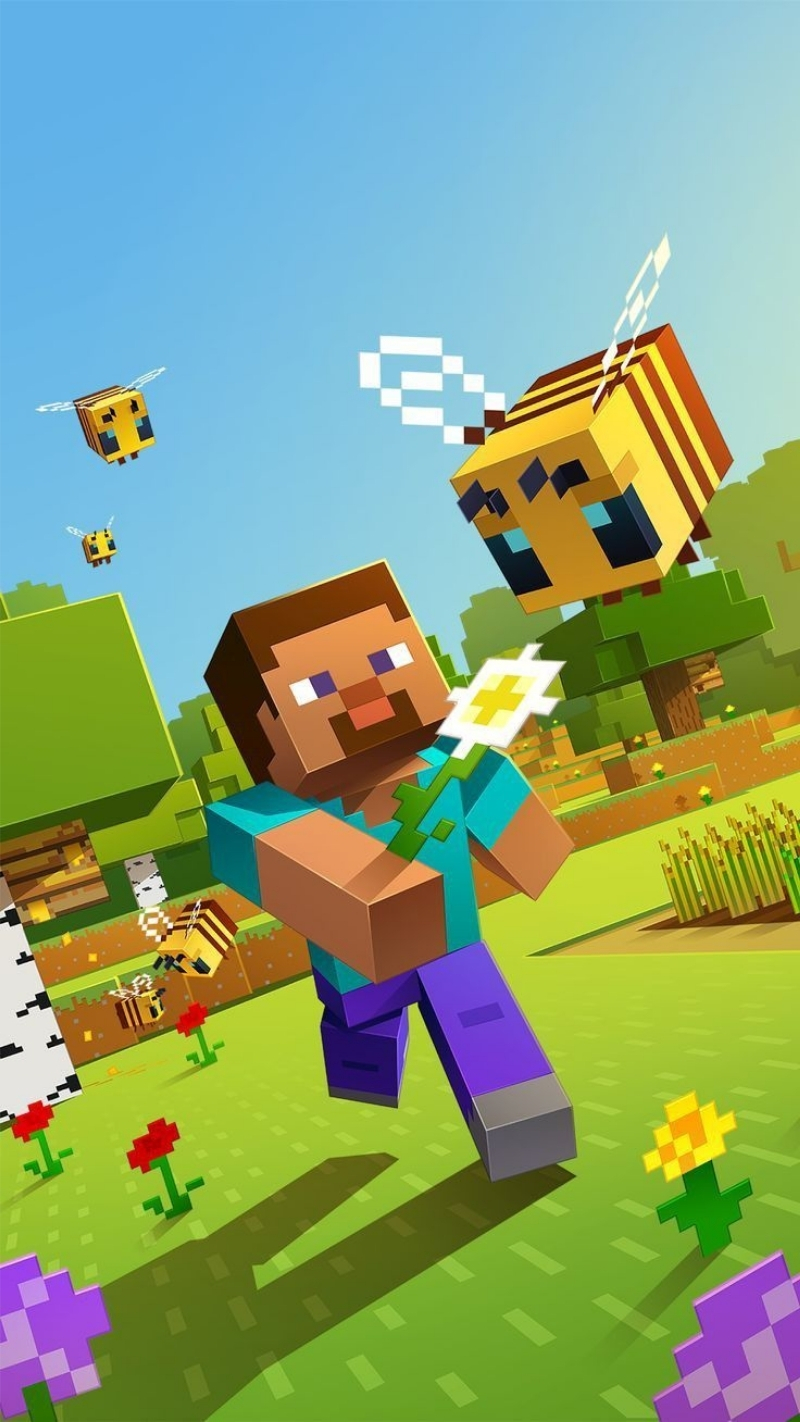 hình nền minecraft cute