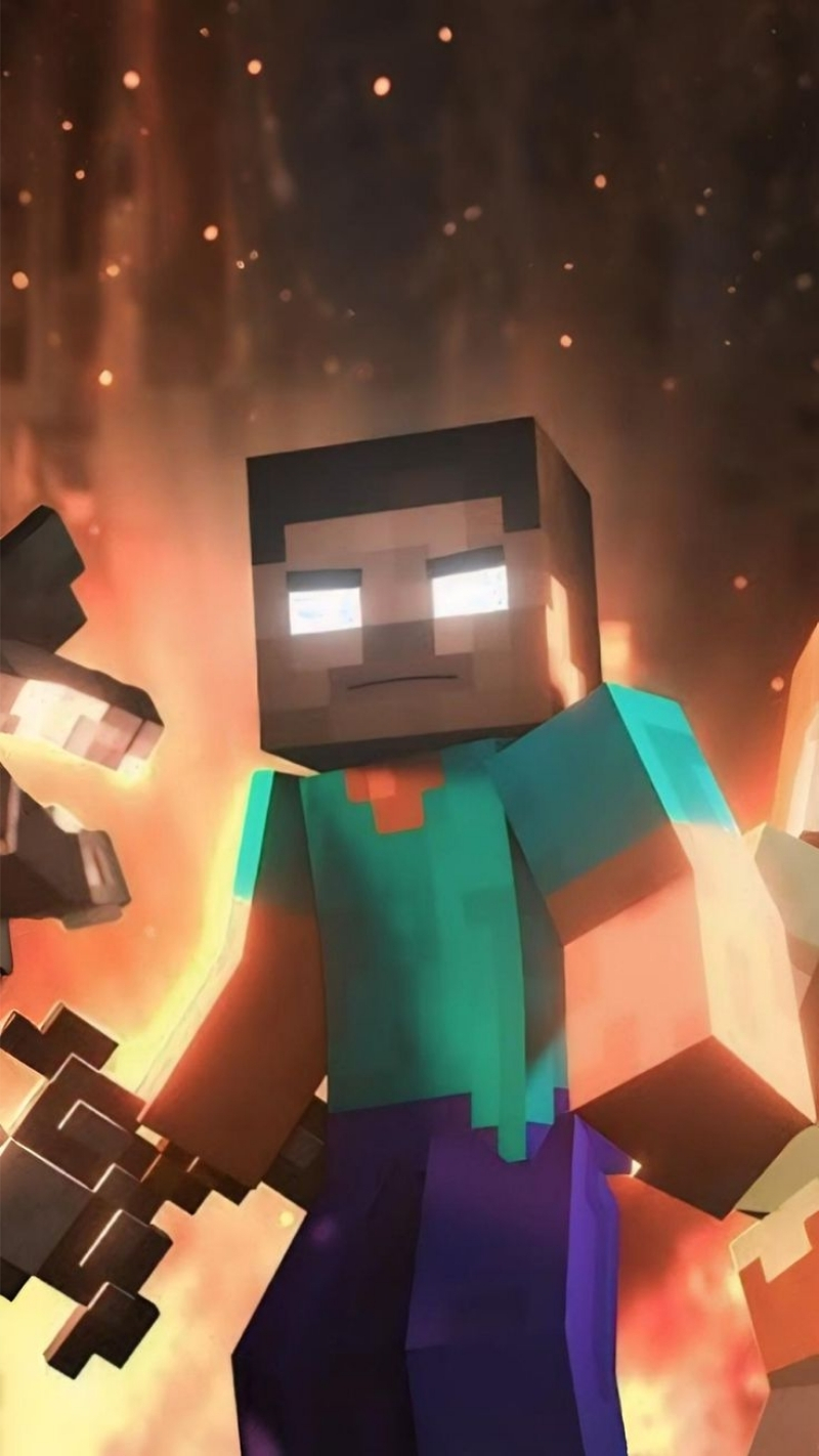hình nền minecraft herobrine