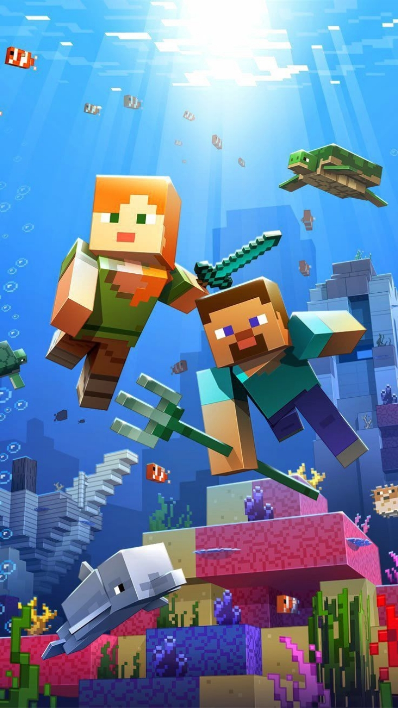 tải nhanh ảnh minecraft biển cute