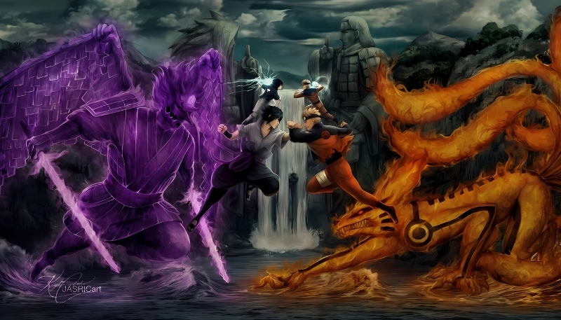 hình nền naruto và sasuke hd