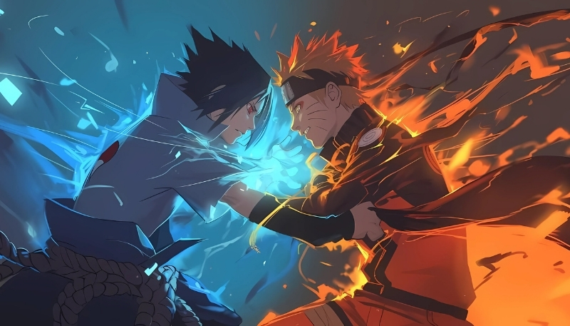 hình nền naruto và sasuke 4k
