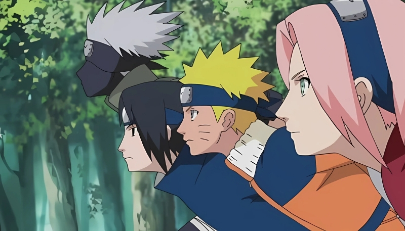 hình nền naruto cùng đồng đội vs sasuke