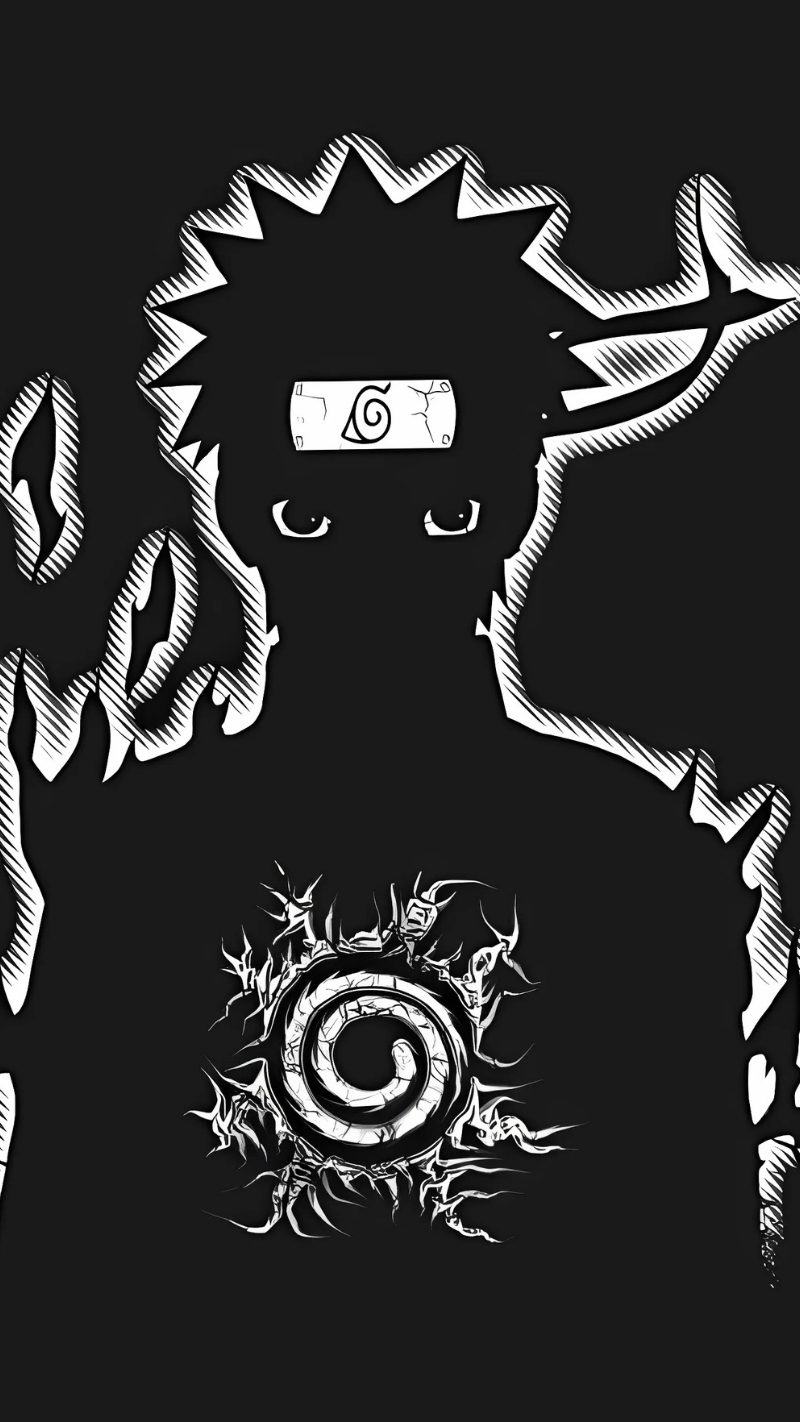 bộ sưu tập hình nền naruto trang đen chibi