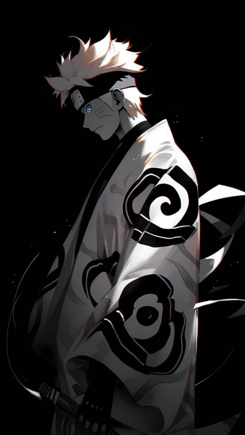 bộ sưu tập hình nền naruto trang đen cho điện thoại