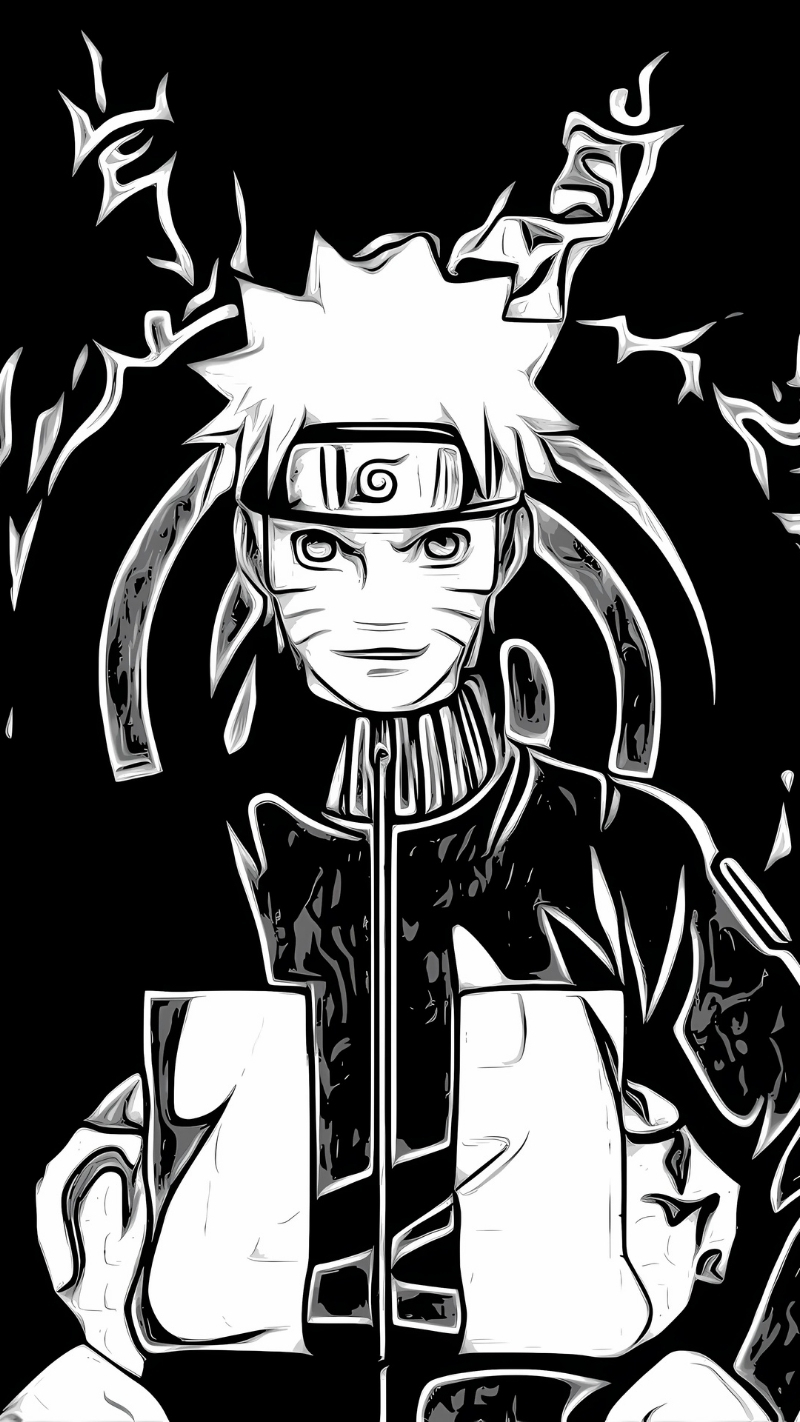 hình nền naruto trang đen cho máy tính full hd