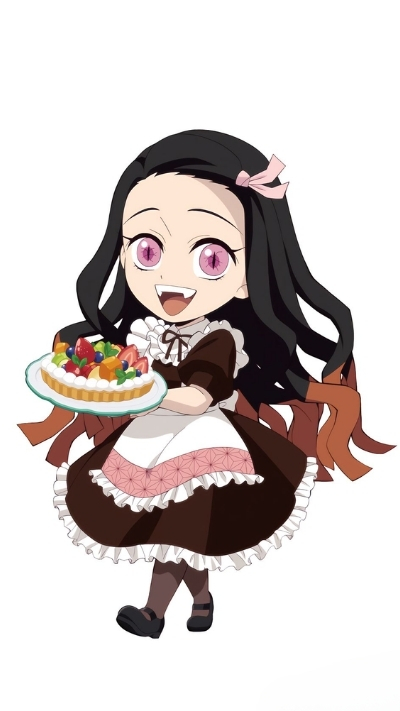 Ảnh nền nezuko chibi đẹp tinh tế cho dế