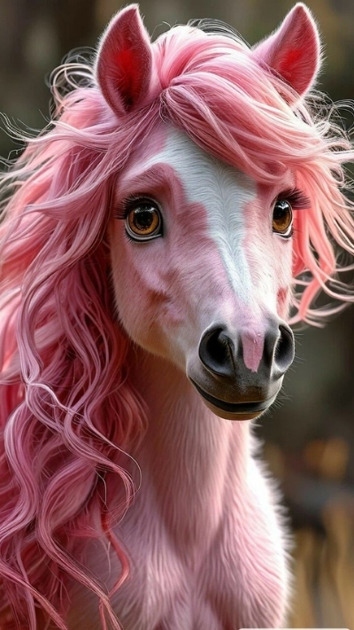 Ảnh nền ngựa 3D đáng yêu cho smartphone