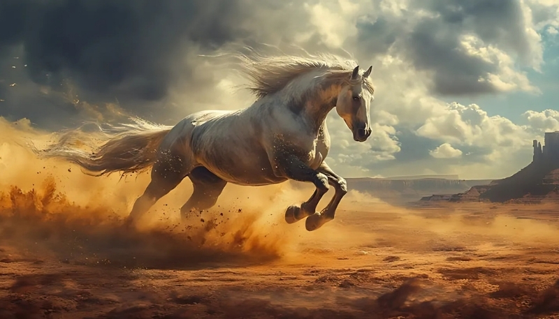 Ảnh nền ngựa 3D đẹp nổi bật cho PC
