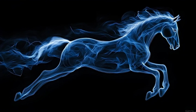 Ảnh nền ngựa 3D ngầu uy nghi cho máy