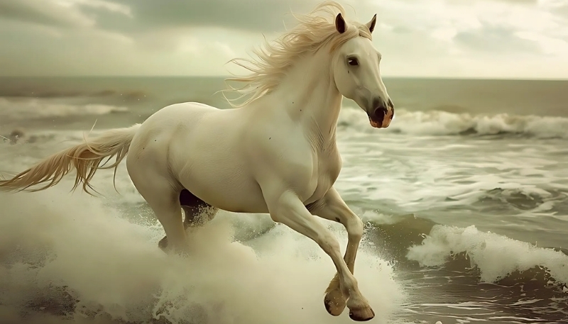 Ảnh nền ngựa 3D sống động cuốn hút cho máy