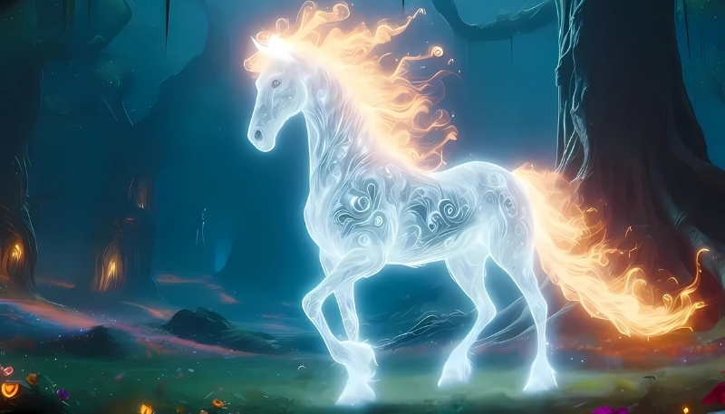 Ảnh ngựa 3D đẹp tinh tế cho laptop