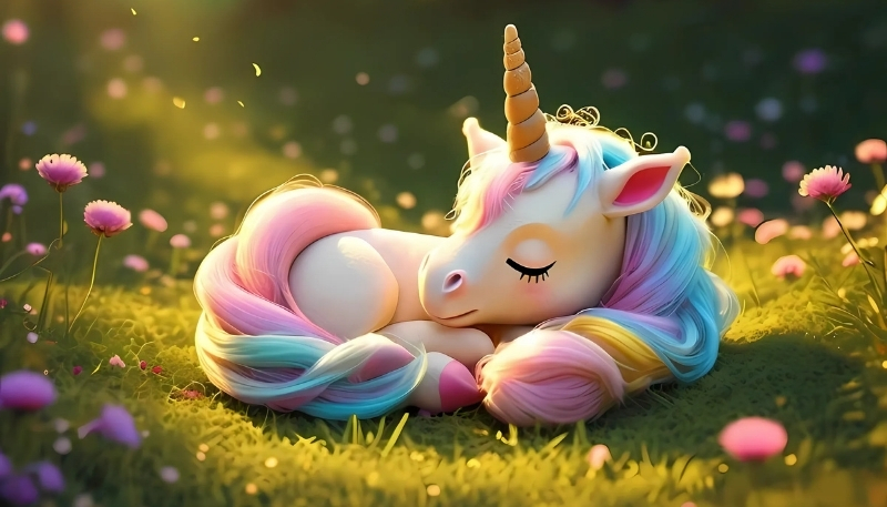 Hình nền ngựa 3D chibi độc đáo cho PC