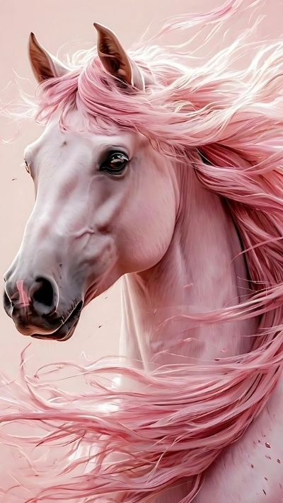 Hình ngựa 3D cute dễ thương cho điện thoại