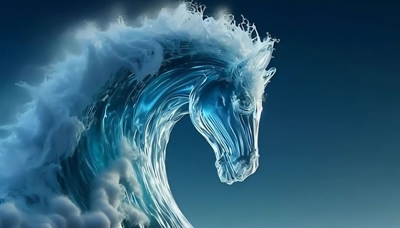 Hình ngựa 3D ngầu mạnh mẽ cho máy tính