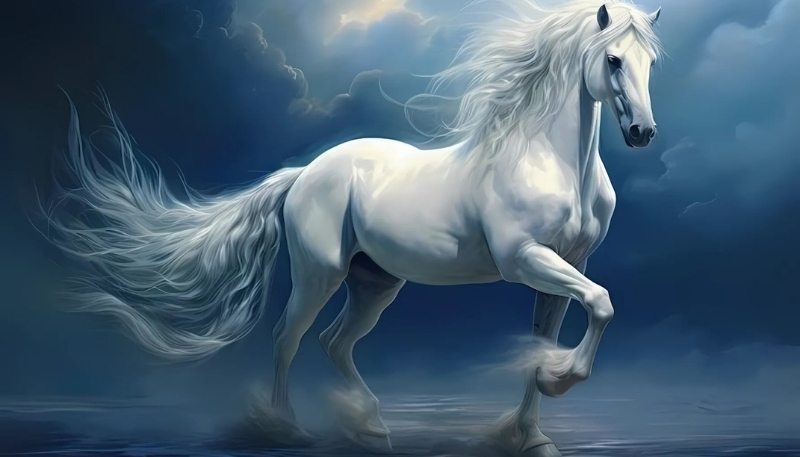 Nền ngựa 3D sống động lãng mạn cho PC