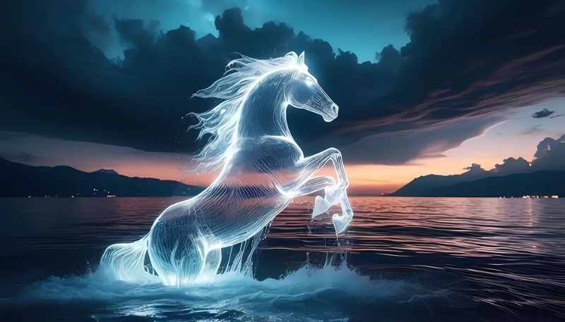 Nền ngựa 3D sống động lộng lẫy cho máy