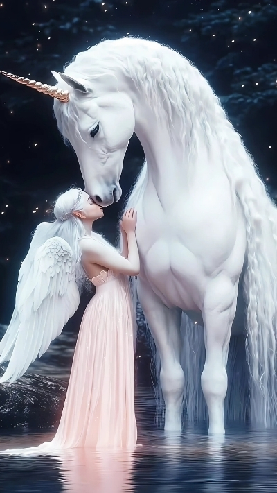 Nền ngựa 3D trắng mạnh mẽ cho di động