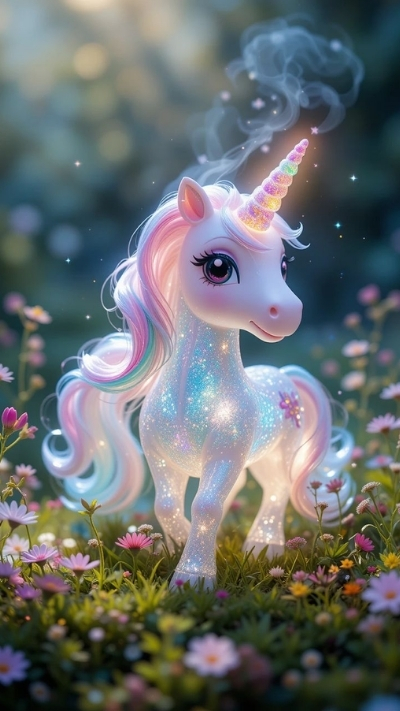 Nền pony xinh xắn rực rỡ cho smartphone