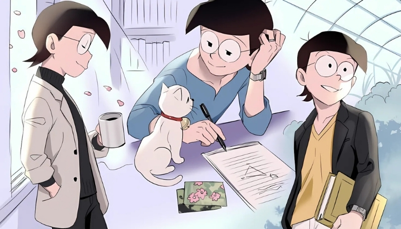 ảnh nền nobita anime trưởng thành
