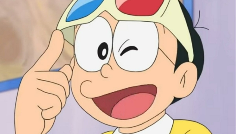 ảnh nền nobita cười tươi