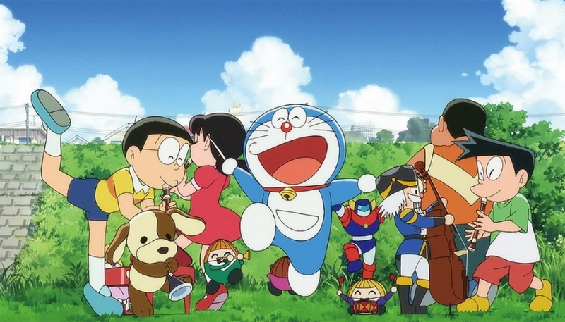 ảnh nền nobita và cánh cửa thần kỳ