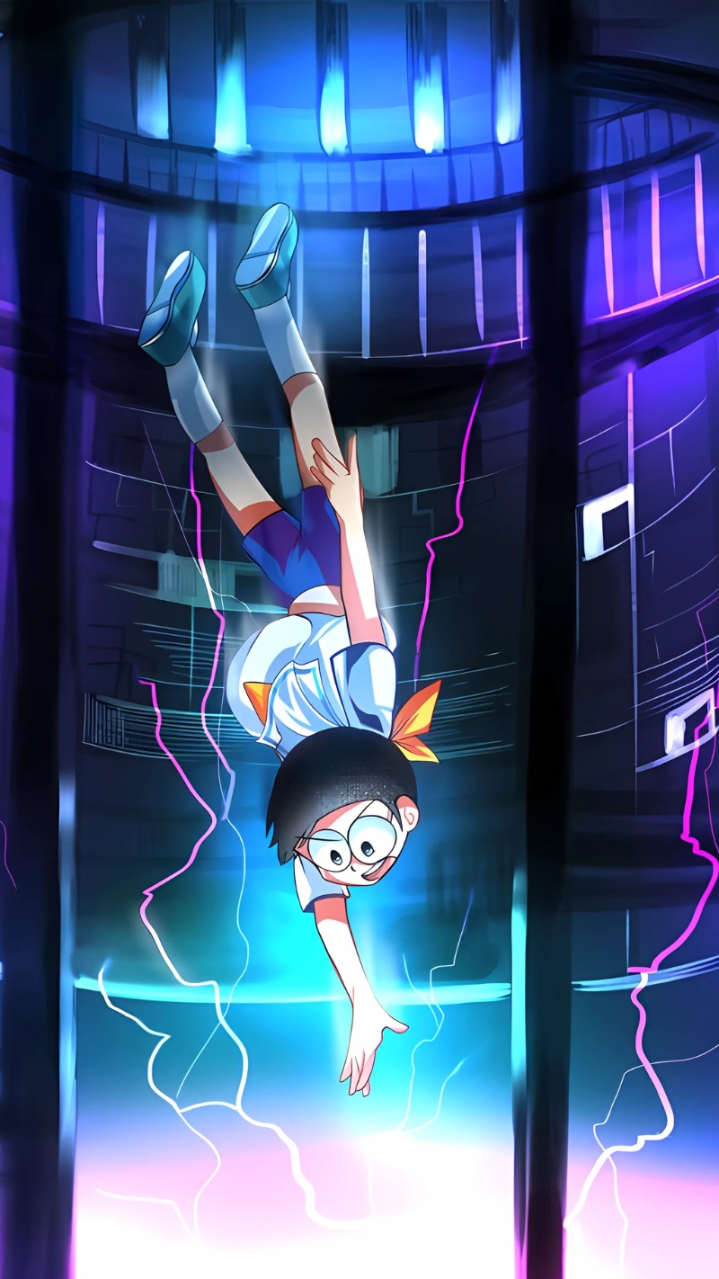 ảnh nền nobita trong tàu bay