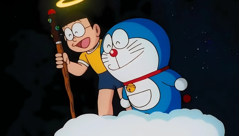 ảnh nền nobita và doraemon khám phá thế giới