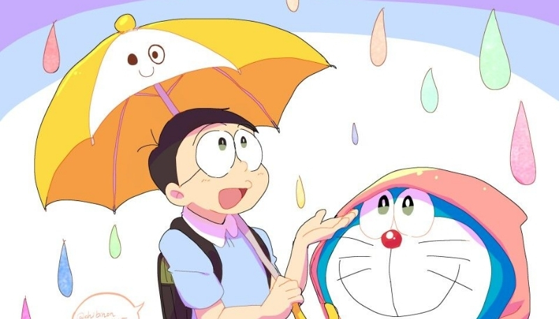 ảnh nền nobita và doraemon sống động