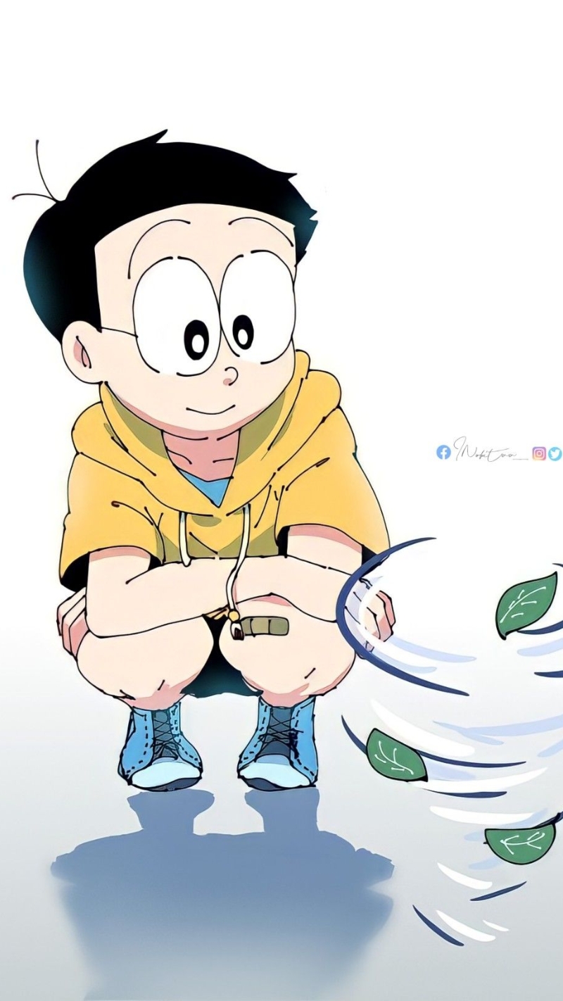 ảnh nền nobita và lốc xoáy nhỏ