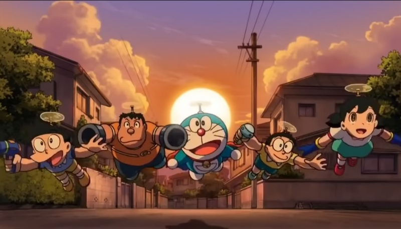 ảnh nền nobita và những người bạn trong thế giới âm nhạc