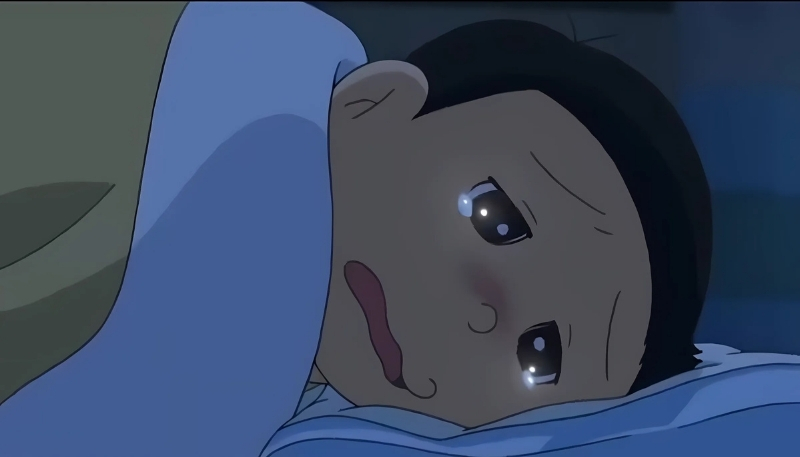 hình ảnh nền nobita khóc thầm