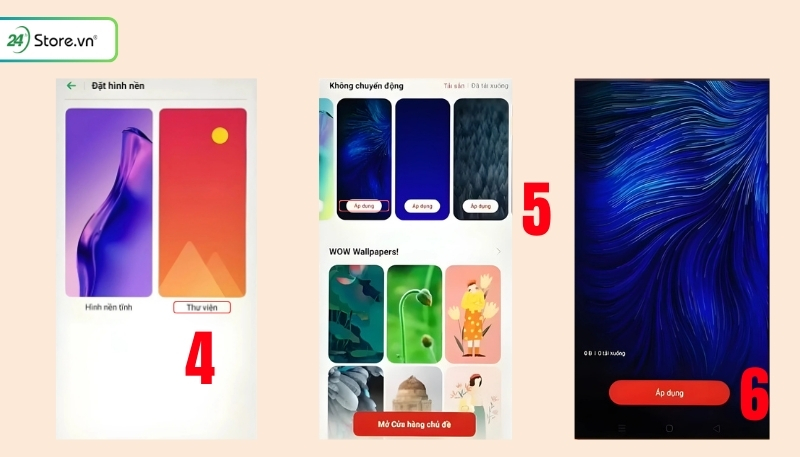 Cách tải hình nền Oppo