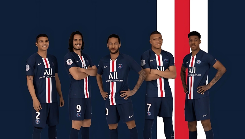 Ảnh áo đấu PSG cực kỳ ấn tượng cho PC