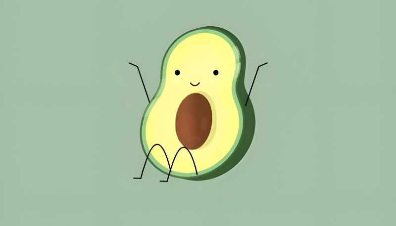 Hình ảnh trái bơ cute