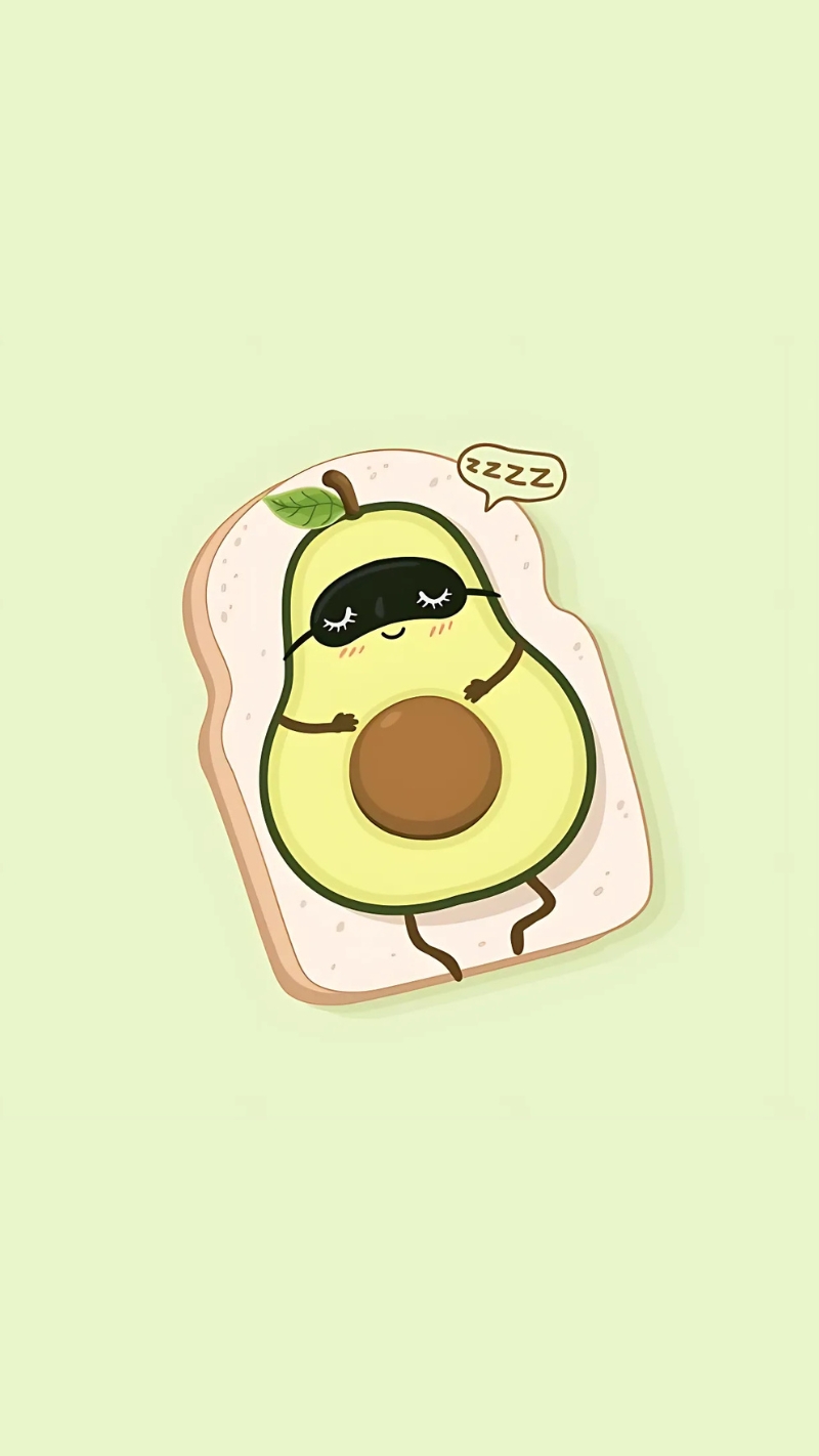 Hình nền quả bơ trên Messenger