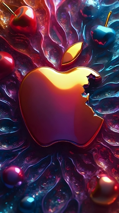 Ảnh bìa quả táo iPhone 4K huyền bí