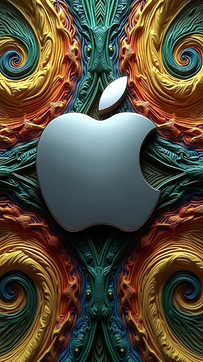 Ảnh nền quả táo iPhone 4K siêu cute