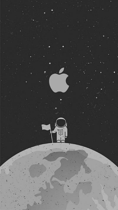 Ảnh nền quả táo iPhone 4K tối giản huyền bí