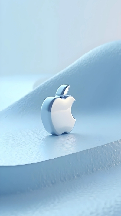Ảnh nền táo iPhone 4K tối giản long lanh