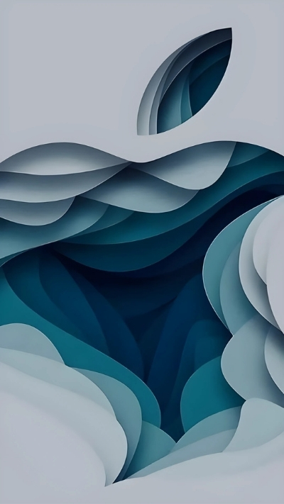 Background quả táo iPhone 4K nghệ thuật độc đáo