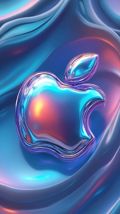 Background quả táo iPhone 4K nghệ thuật sang trọng