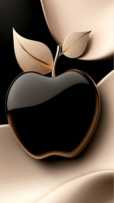 Background táo iPhone 4K nghệ thuật huyền ảo