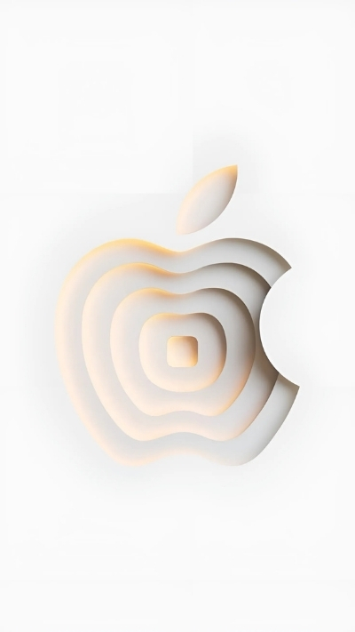 Hình trang trí quả táo iPhone 4K nghệ thuật độc lạ