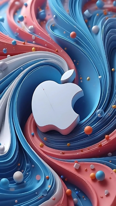 Hình trang trí táo iPhone 4K nghệ thuật tuyệt mỹ